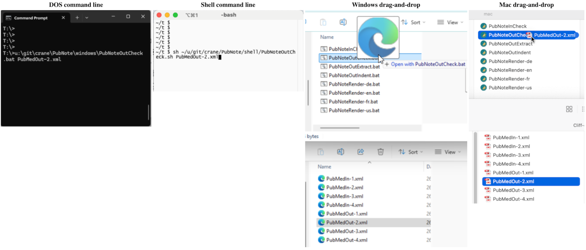 Interfaces to <PubNote>